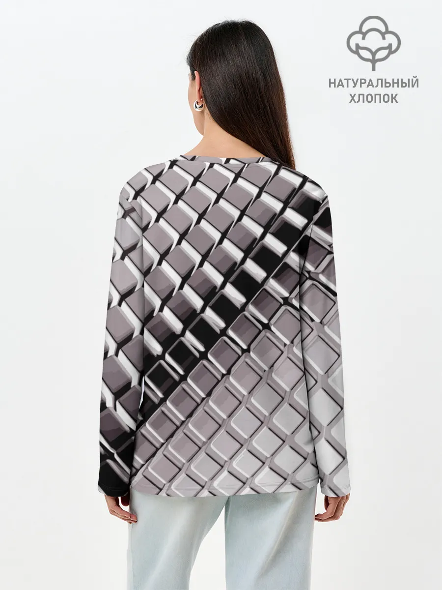 Лонгслив женский. Хлопок / BMW