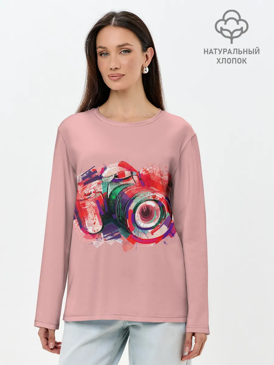 Лонгслив женский. Хлопок / Я Фотограф