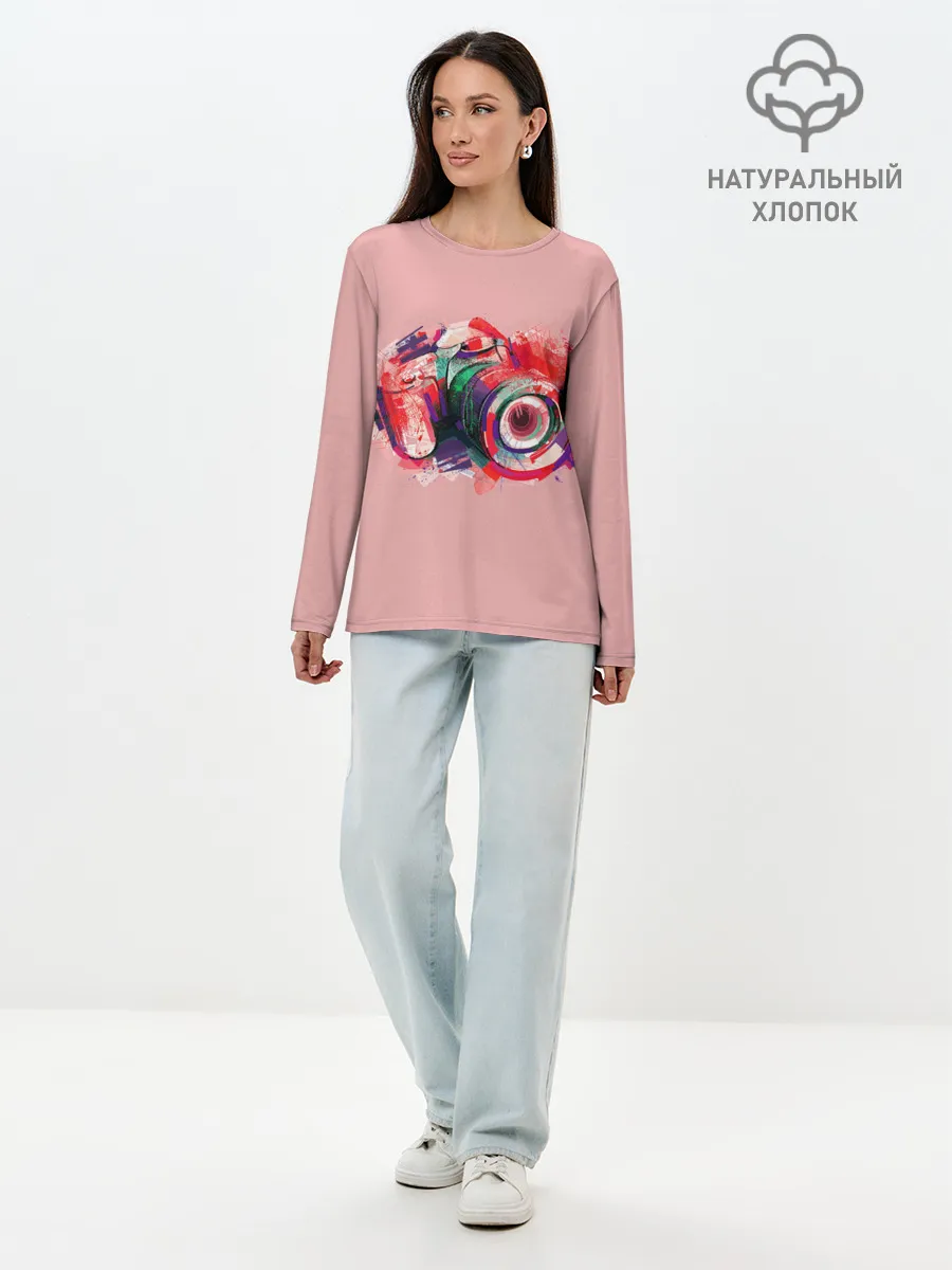 Лонгслив женский. Хлопок / Я Фотограф