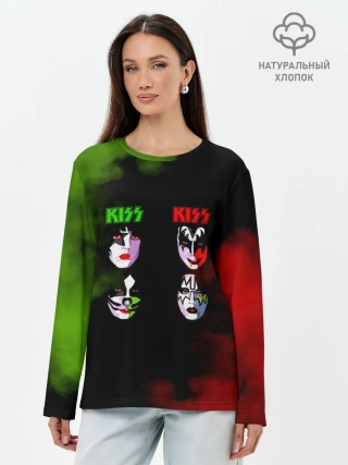 Лонгслив женский. Хлопок / Kiss
