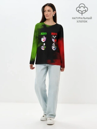 Лонгслив женский. Хлопок / Kiss
