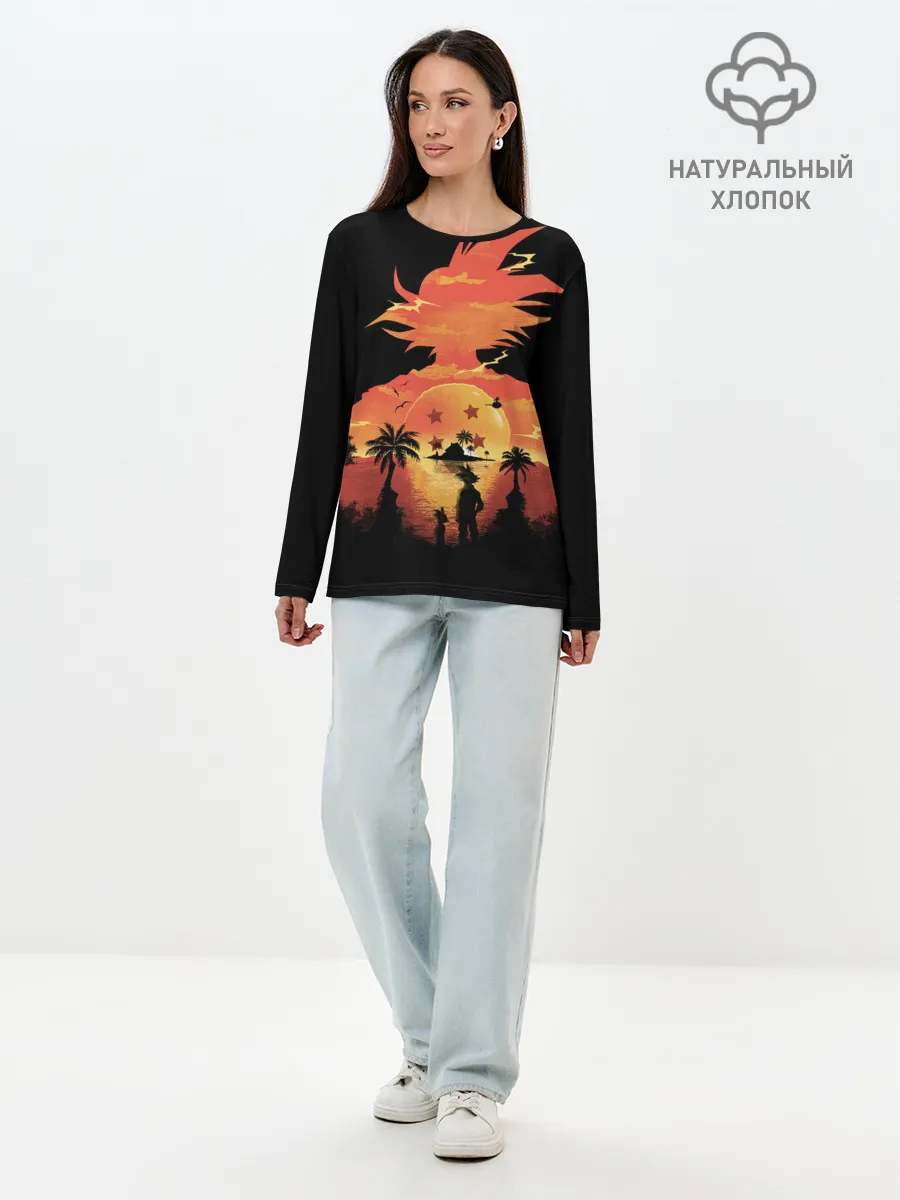 Лонгслив женский. Хлопок / Dragon Ball Illusion