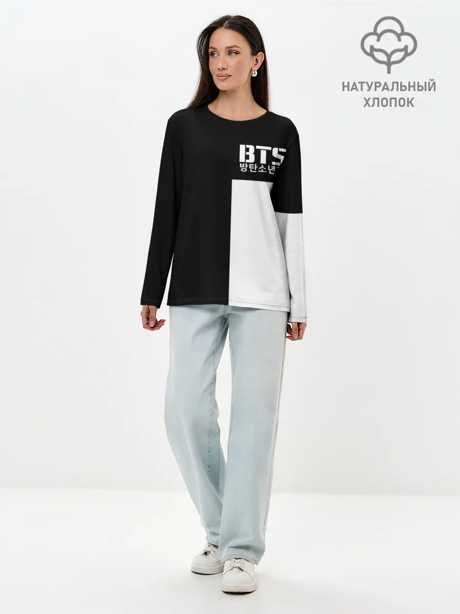 Лонгслив женский. Хлопок / BTS [9]