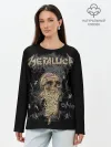 Лонгслив женский. Хлопок / Metallica
