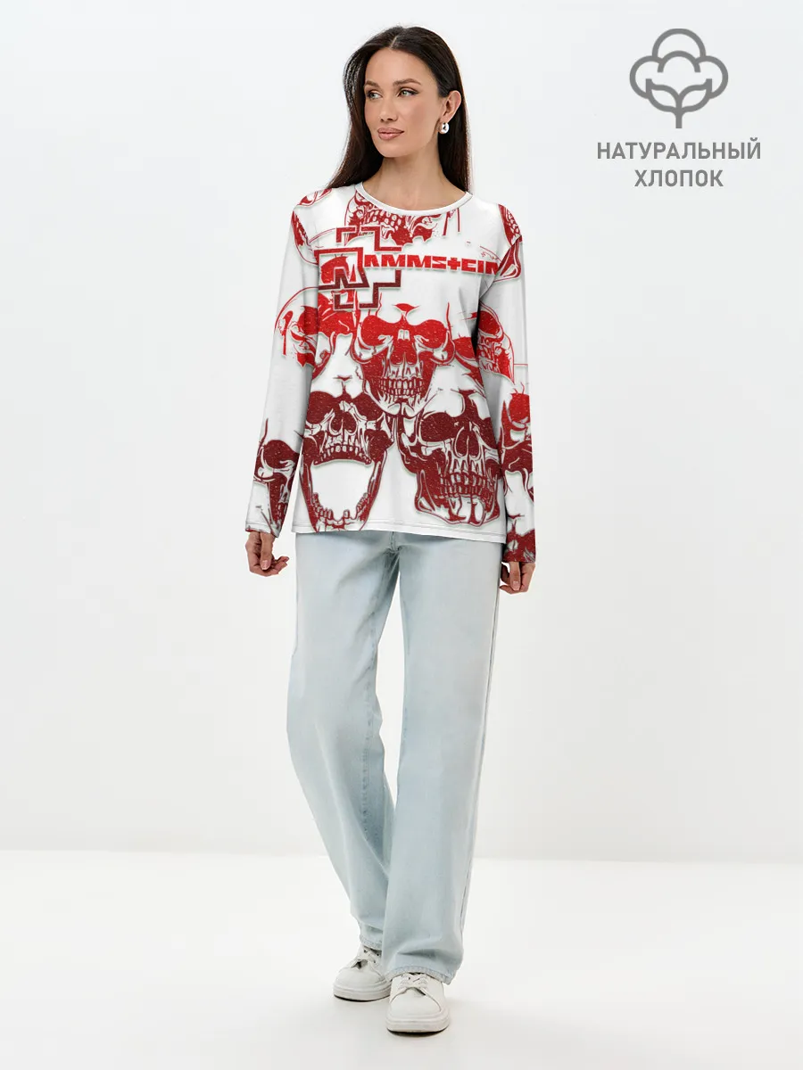 Лонгслив женский. Хлопок / Rammstein