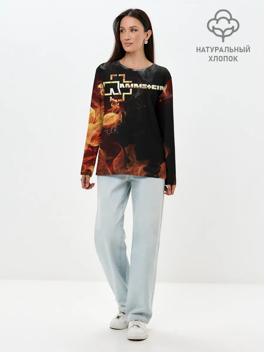 Лонгслив женский. Хлопок / Rammstein