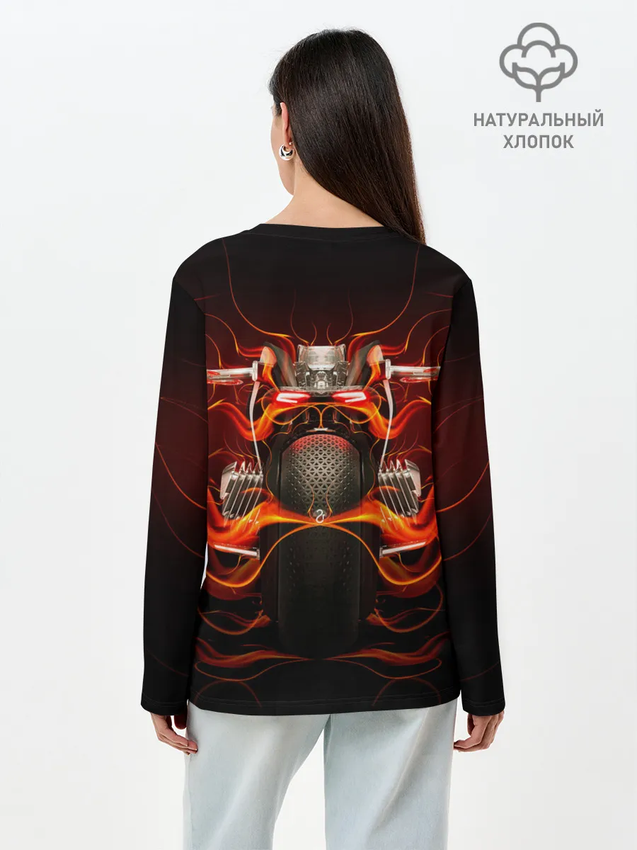 Лонгслив женский. Хлопок / Rammstein