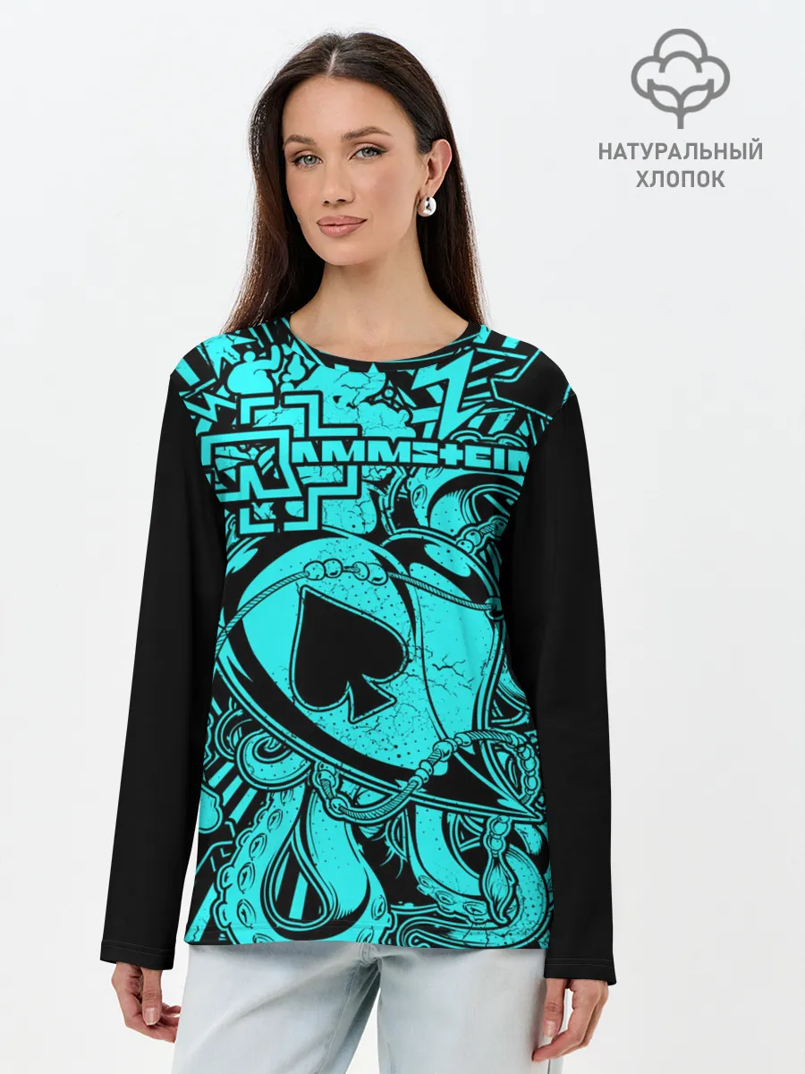 Лонгслив женский. Хлопок / Rammstein