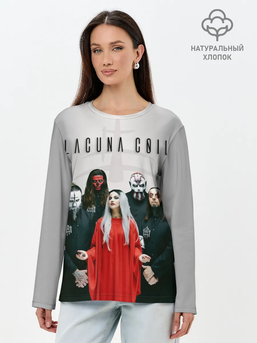 Лонгслив женский. Хлопок / Lacuna Coil