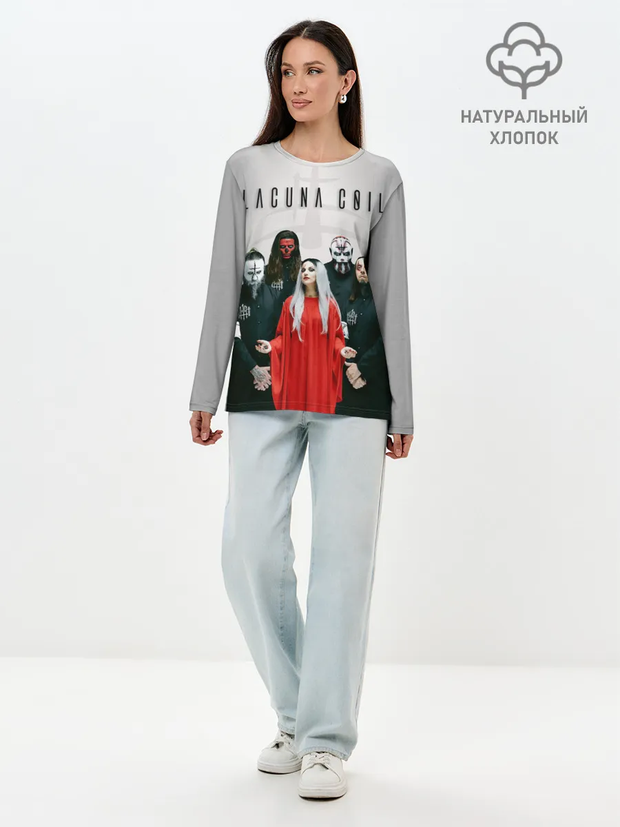 Лонгслив женский. Хлопок / Lacuna Coil