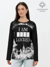 Лонгслив женский. Хлопок / I AM LOCKED