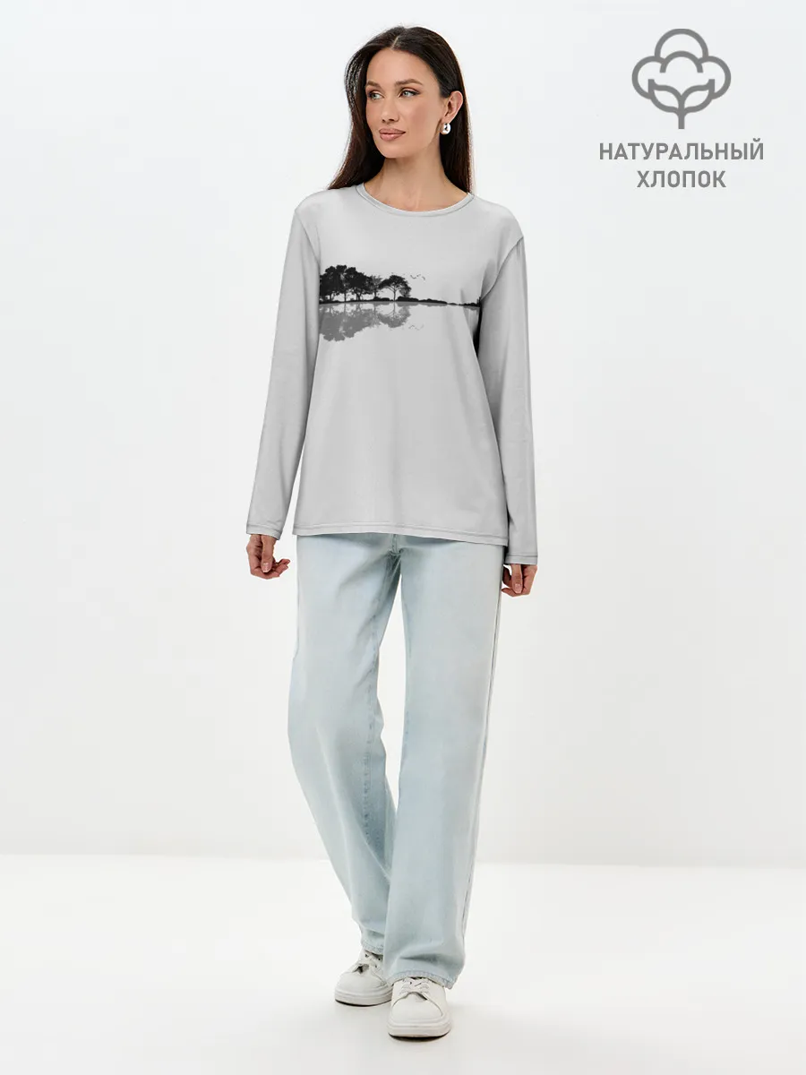 Лонгслив женский. Хлопок / Nature Guitar