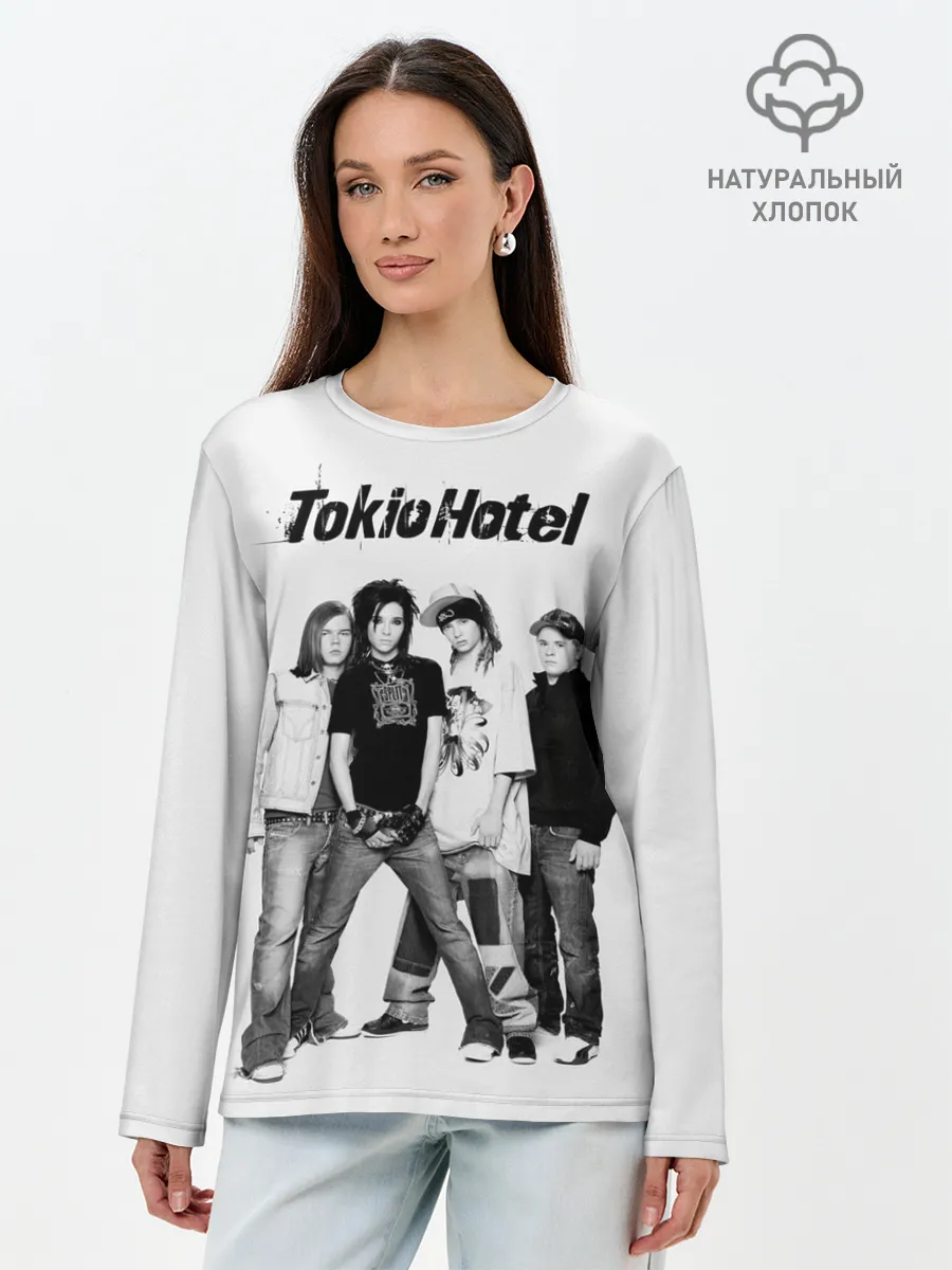 Лонгслив женский. Хлопок / Tokio Hotel