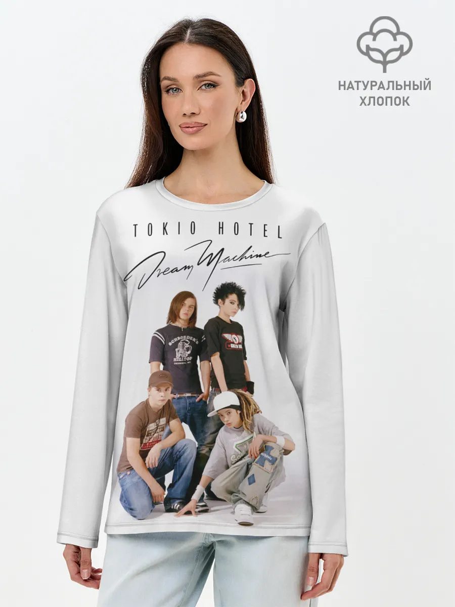 Лонгслив женский. Хлопок / Tokio Hotel
