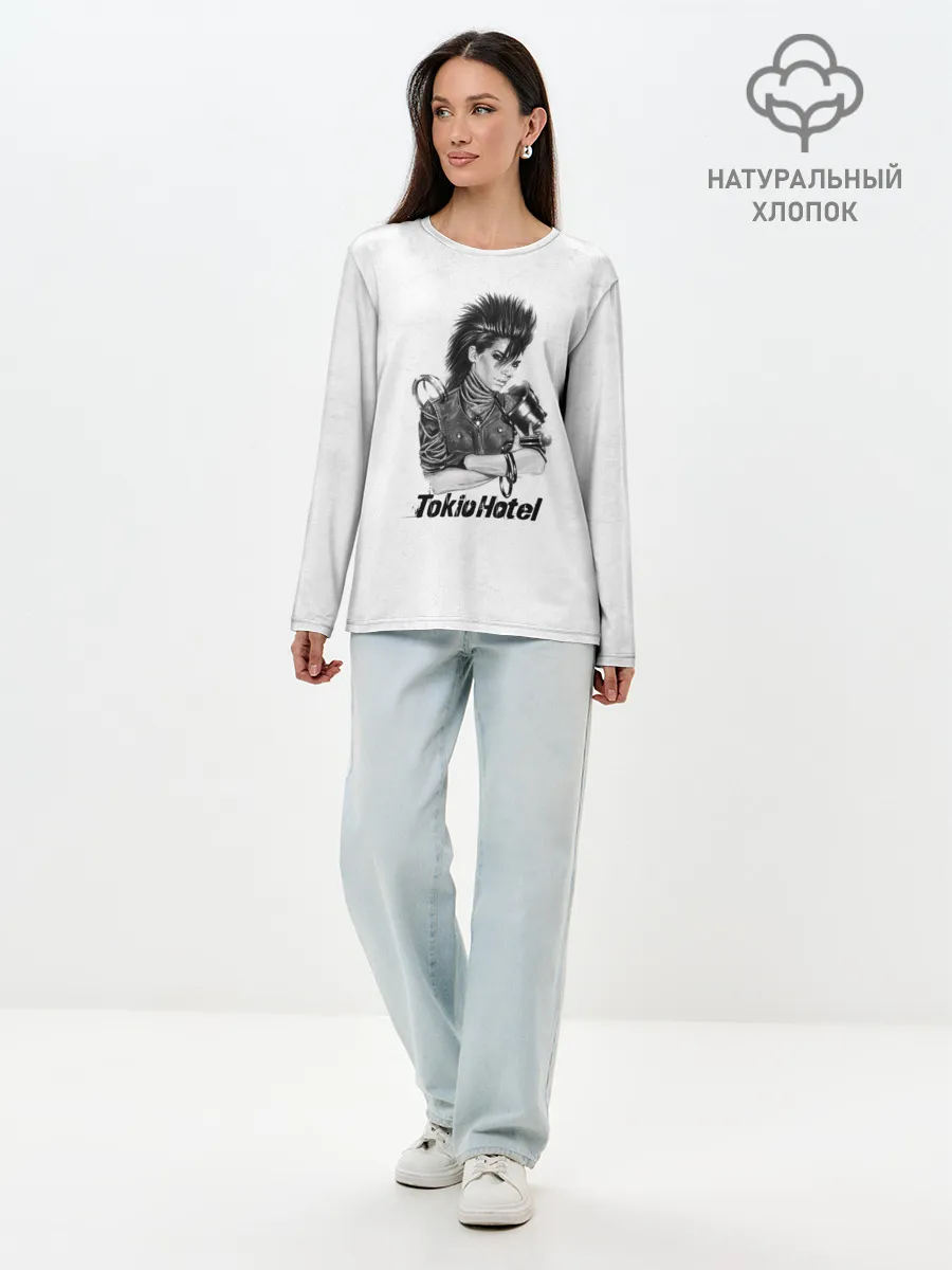 Лонгслив женский. Хлопок / Tokio Hotel
