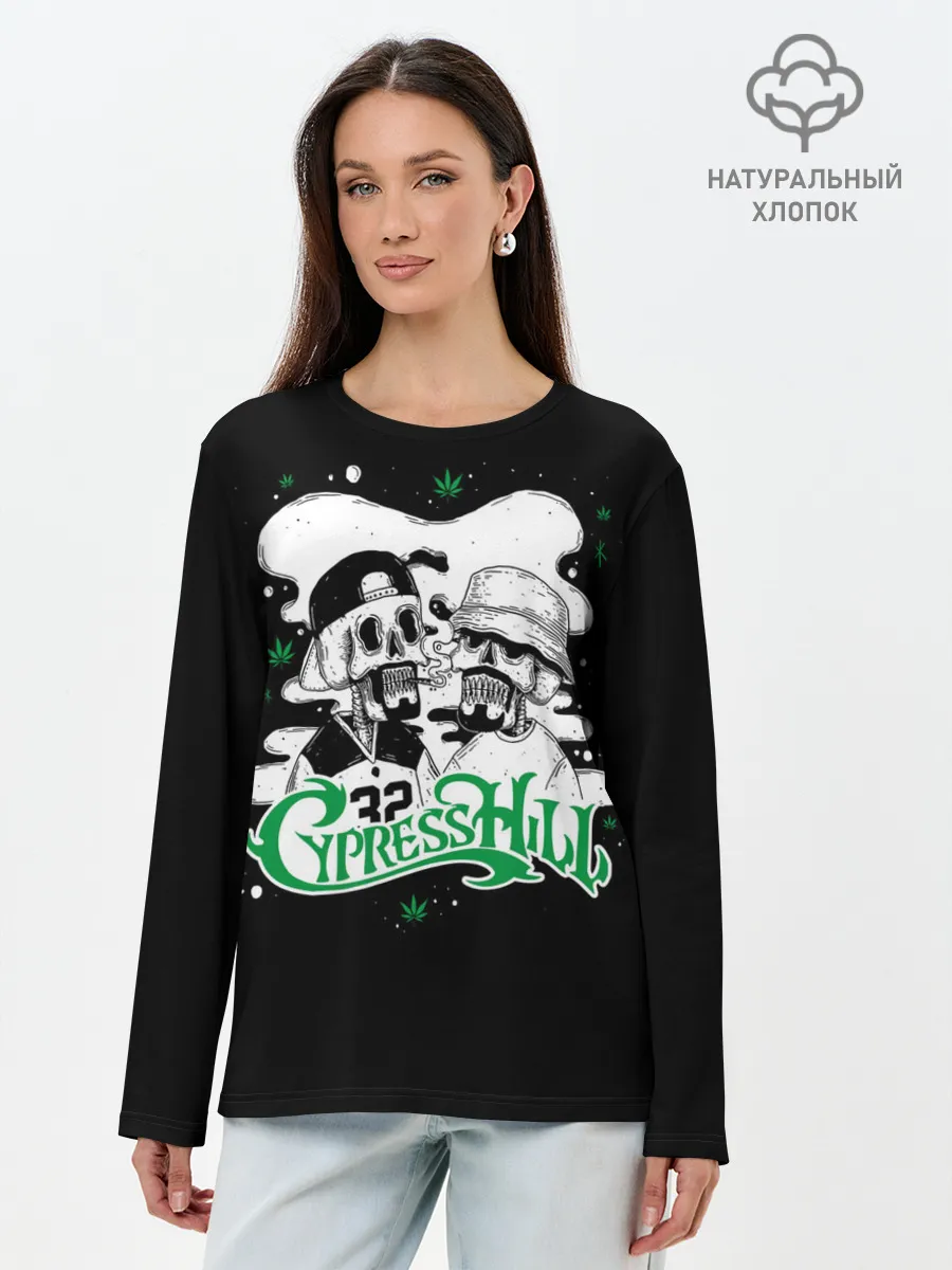 Лонгслив женский. Хлопок / Cypress Hill