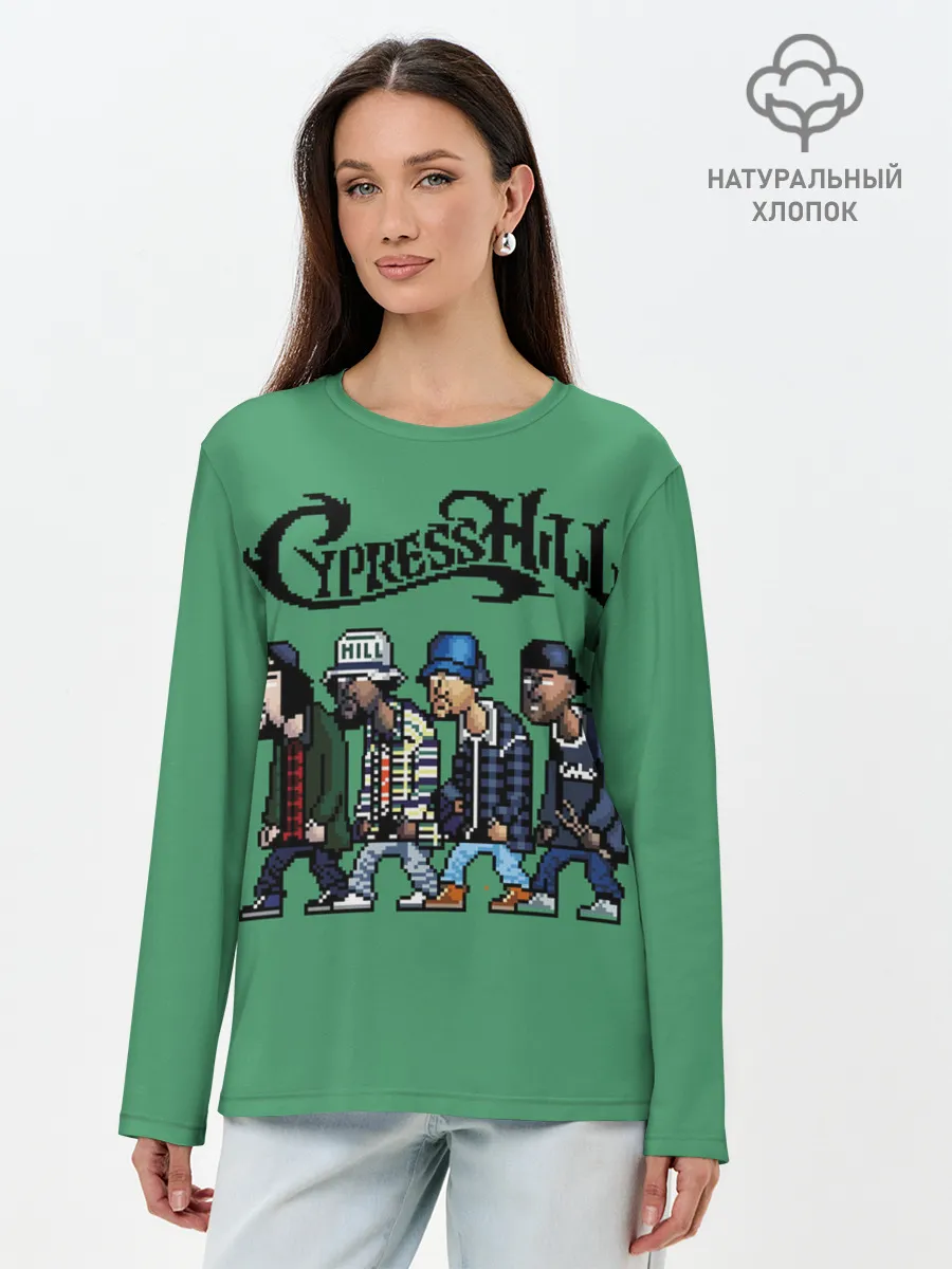 Лонгслив женский. Хлопок / Cypress Hill