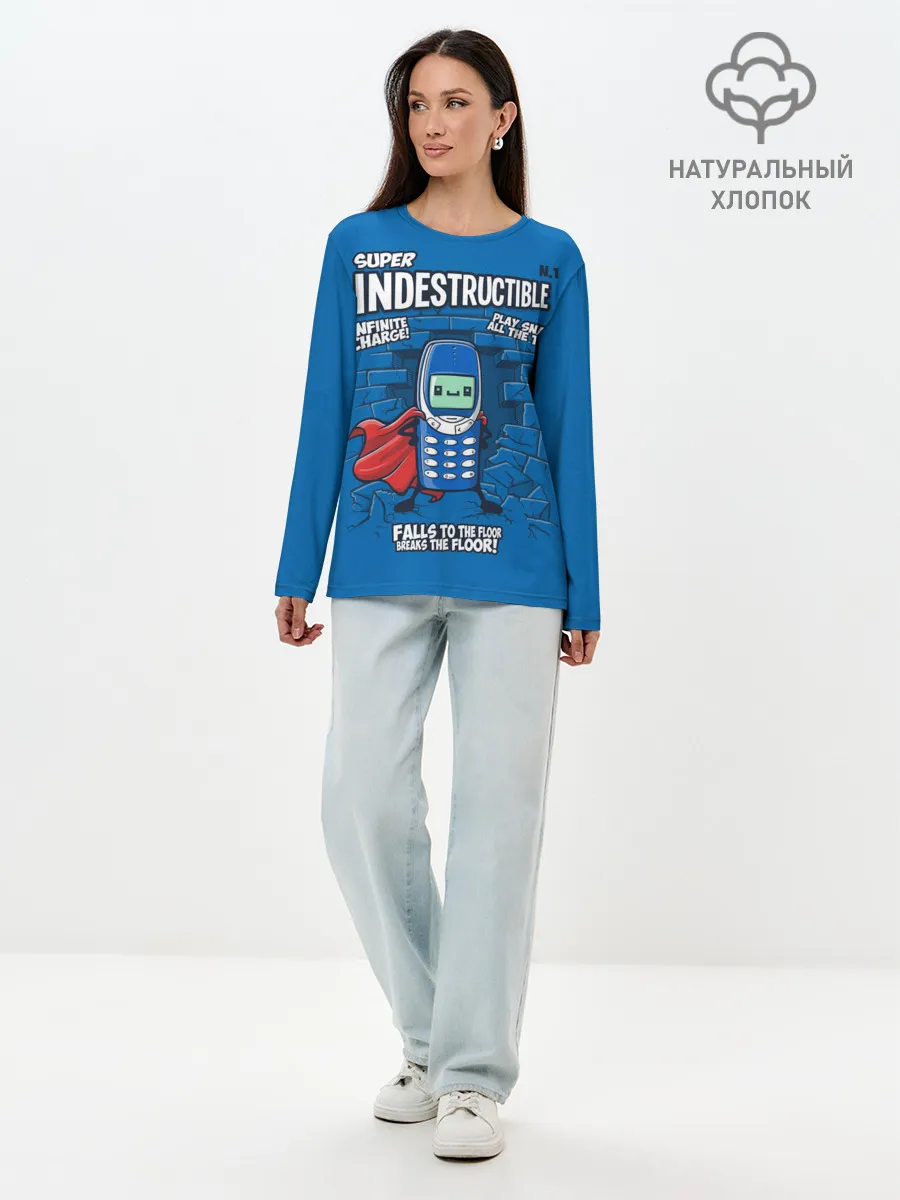 Лонгслив женский. Хлопок / 3310: Супер Нерушимый