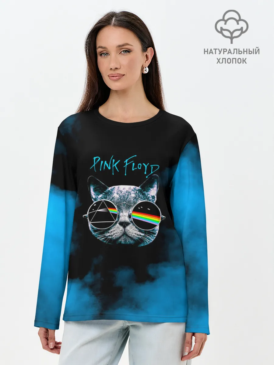 Лонгслив женский. Хлопок / Pink Floyd