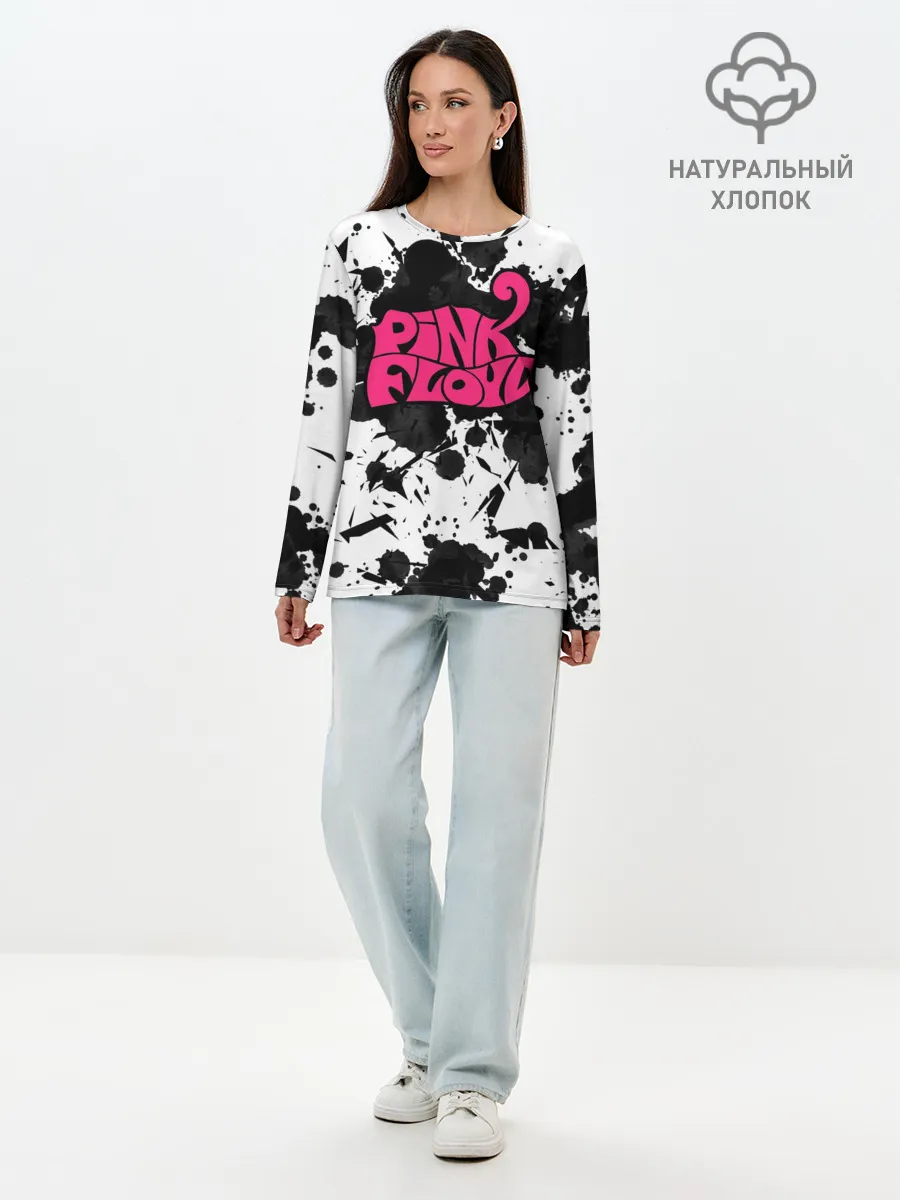 Лонгслив женский. Хлопок / PINK FLOYD