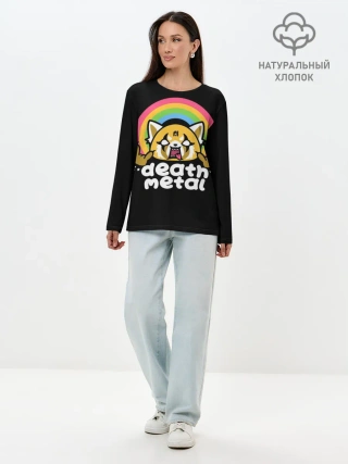 Лонгслив женский. Хлопок / Death Metal