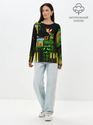 Лонгслив женский. Хлопок / SONIC