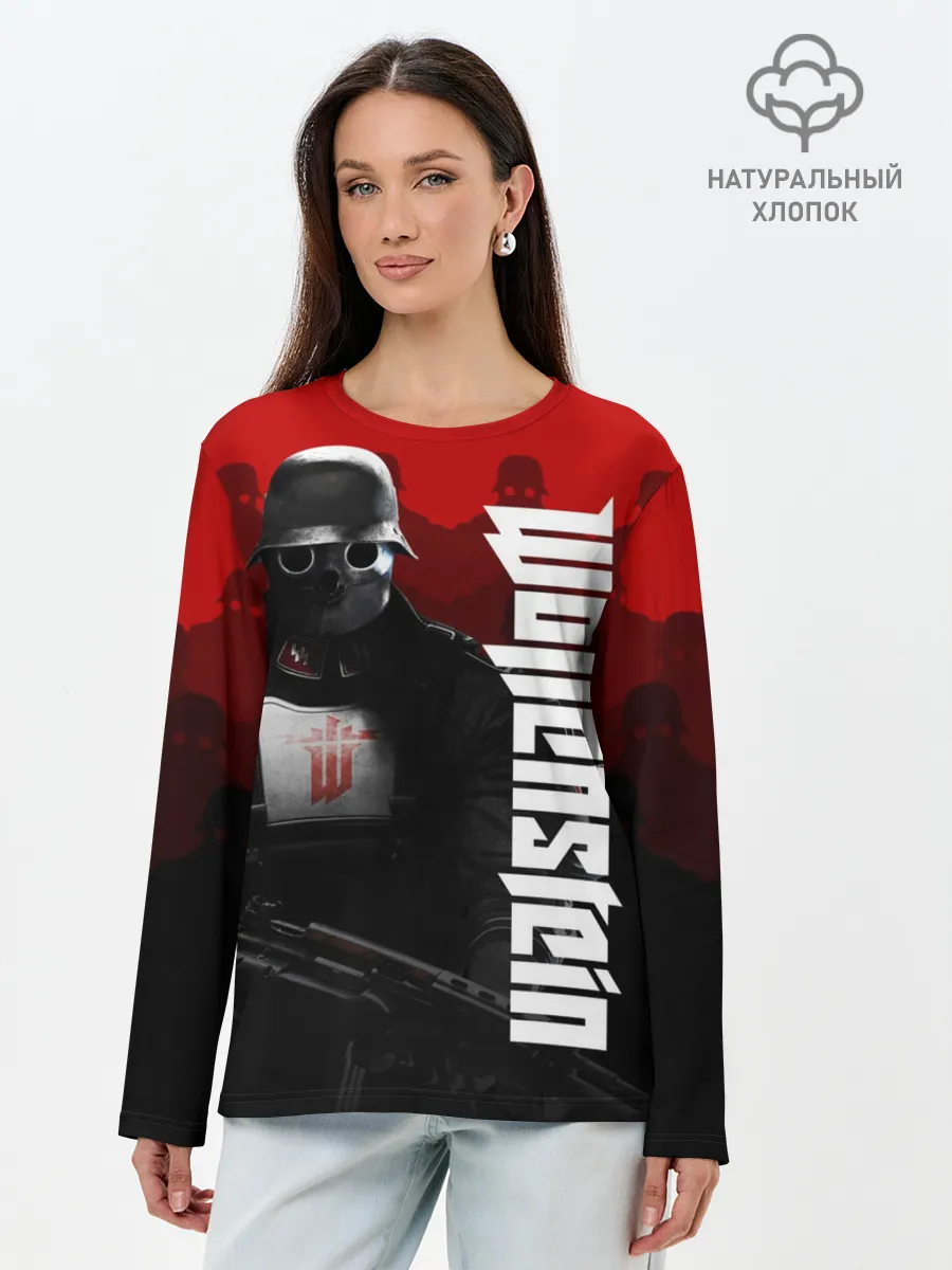 Лонгслив женский. Хлопок / Wolfenstein