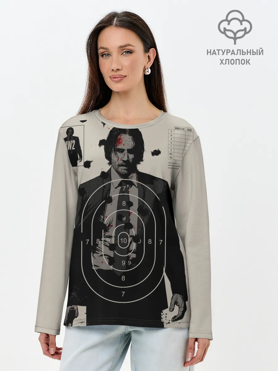 Лонгслив женский. Хлопок / Джон Уик 2