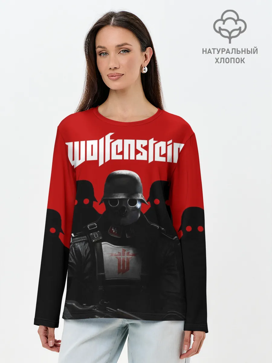 Лонгслив женский. Хлопок / Wolfenstein