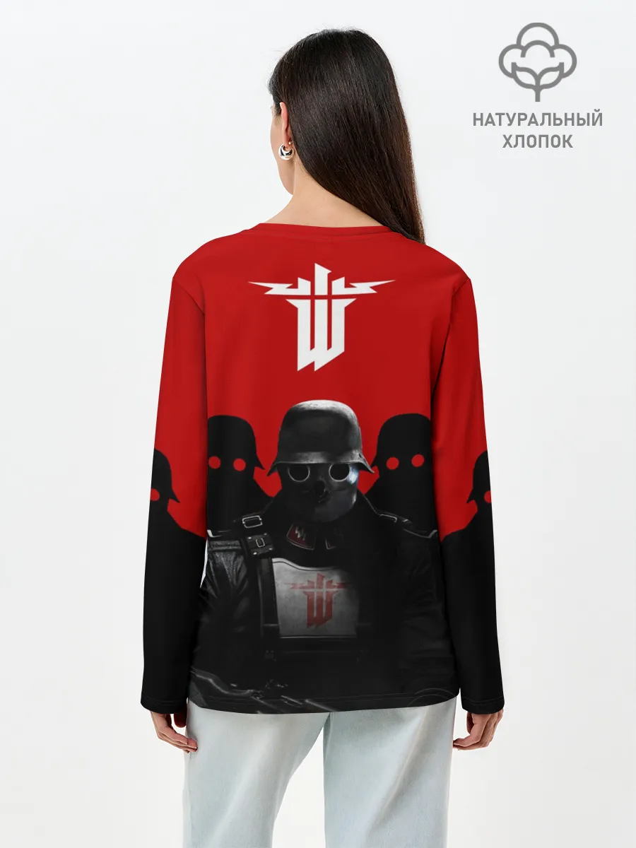 Лонгслив женский. Хлопок / Wolfenstein