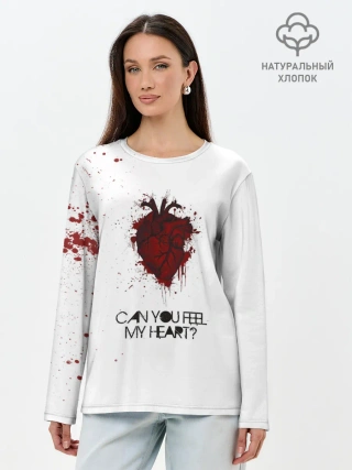 Лонгслив женский. Хлопок / Can You Feel My Heart - BMTH