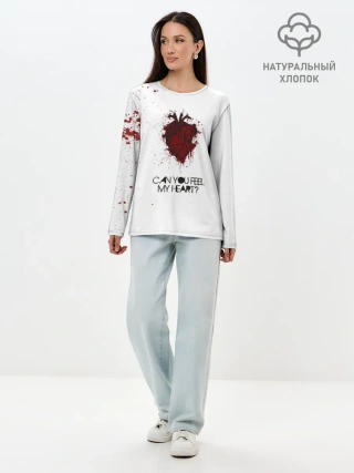 Лонгслив женский. Хлопок / Can You Feel My Heart - BMTH