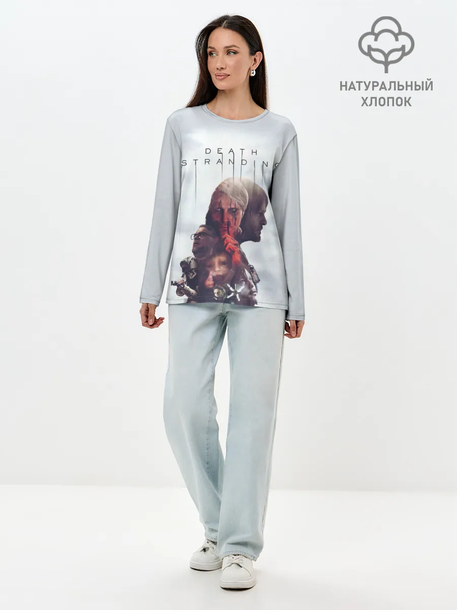 Лонгслив женский. Хлопок / Death Stranding