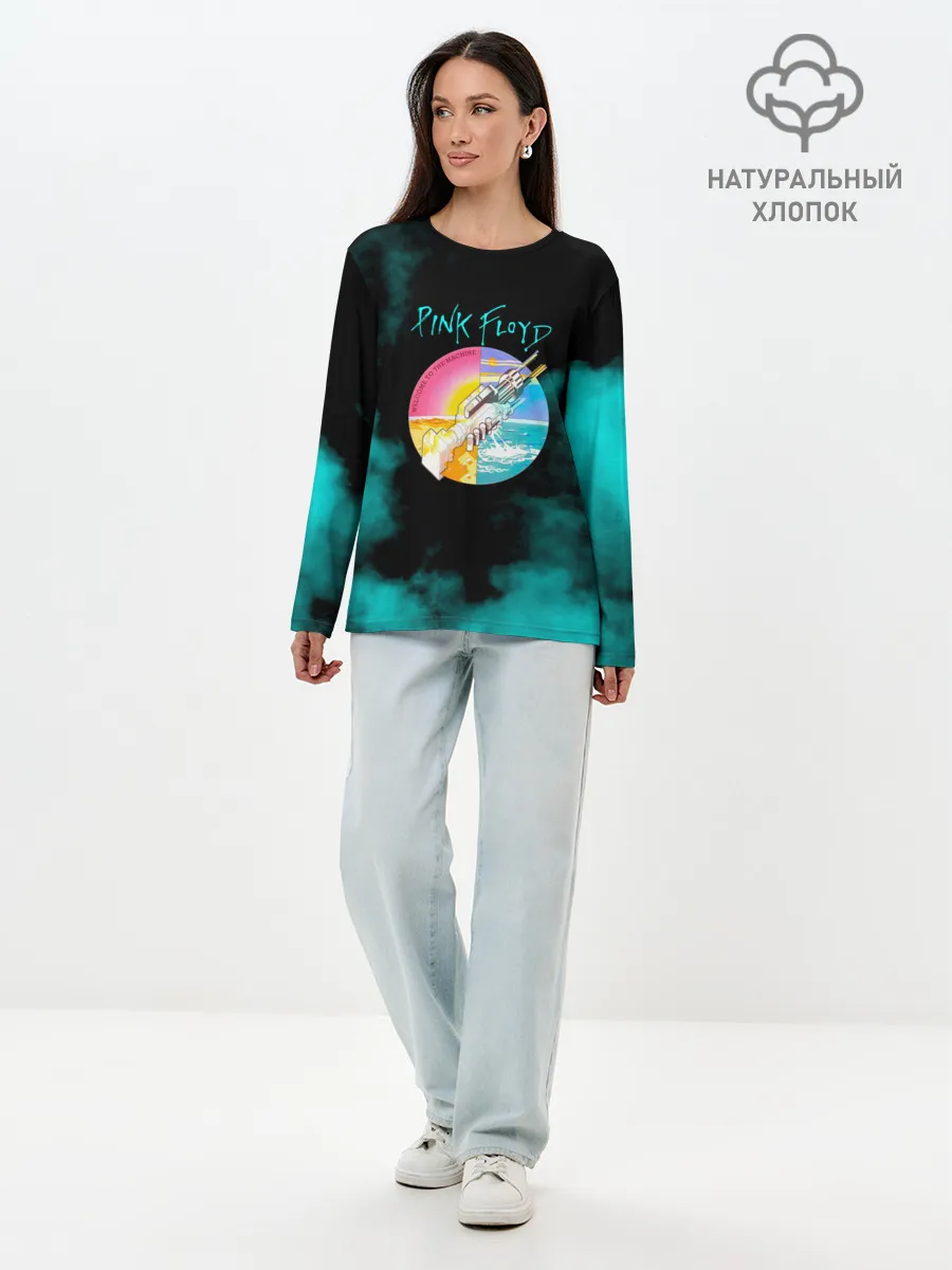 Лонгслив женский. Хлопок / Pink Floyd