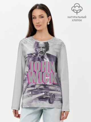 Лонгслив женский. Хлопок / John Wick