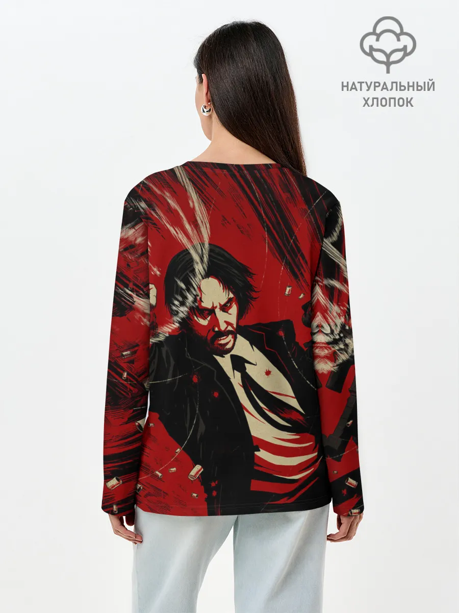 Лонгслив женский. Хлопок / Джон Уик