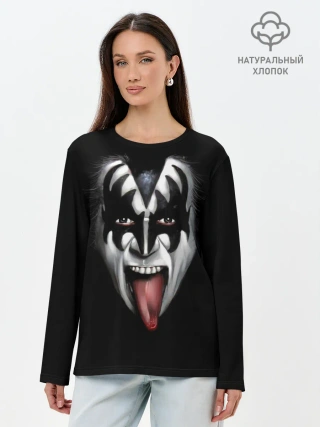 Лонгслив женский. Хлопок / Kiss