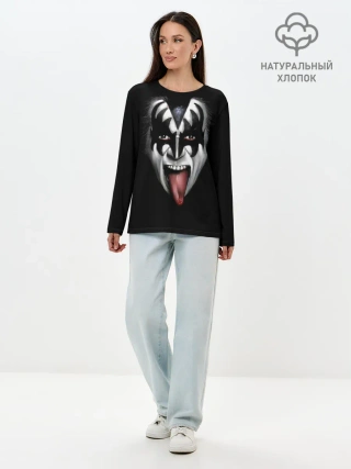 Лонгслив женский. Хлопок / Kiss