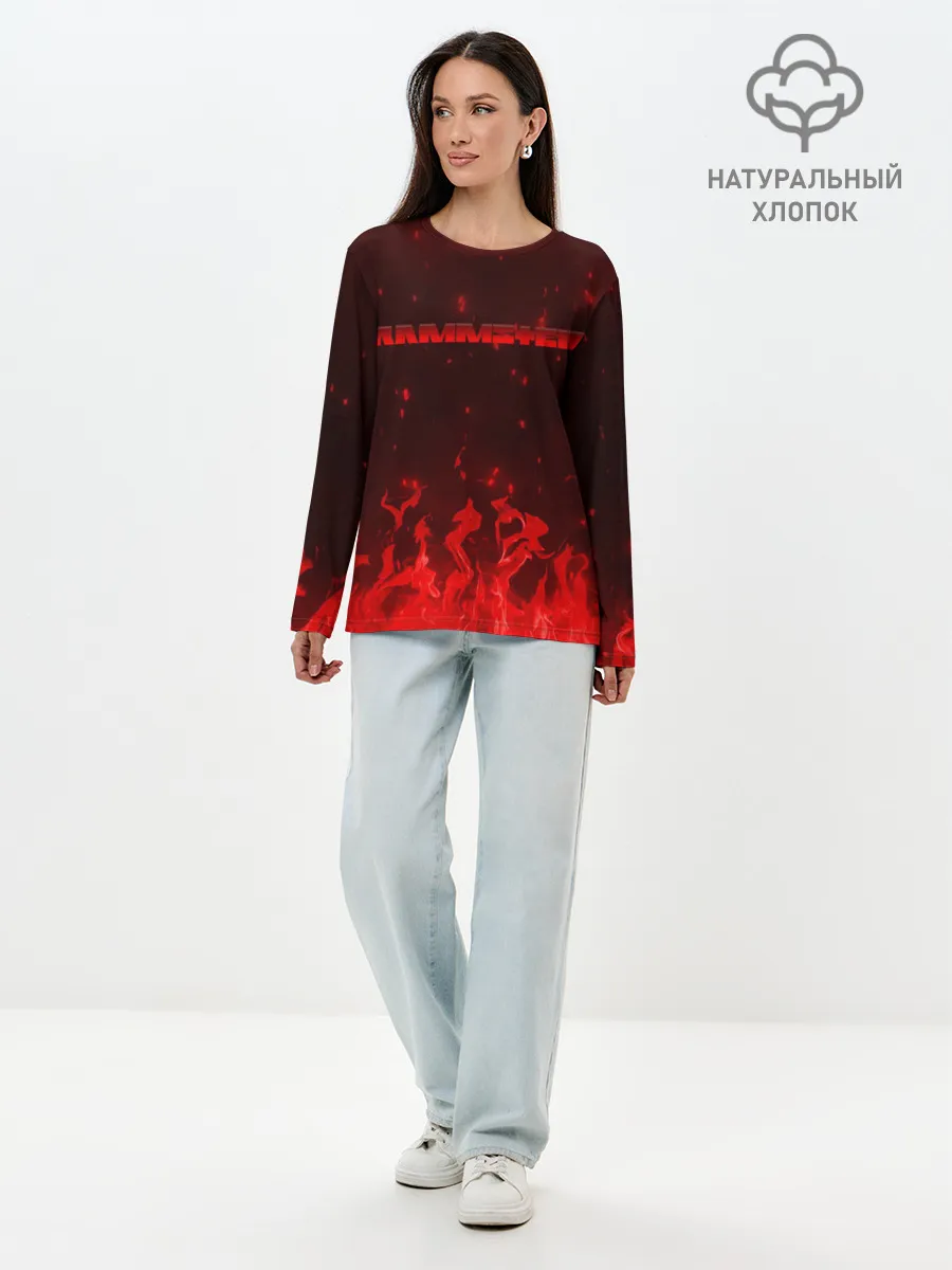 Лонгслив женский. Хлопок / Rammstein