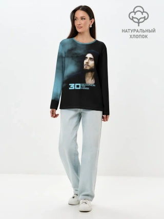 Лонгслив женский. Хлопок / 30 Seconds to Mars