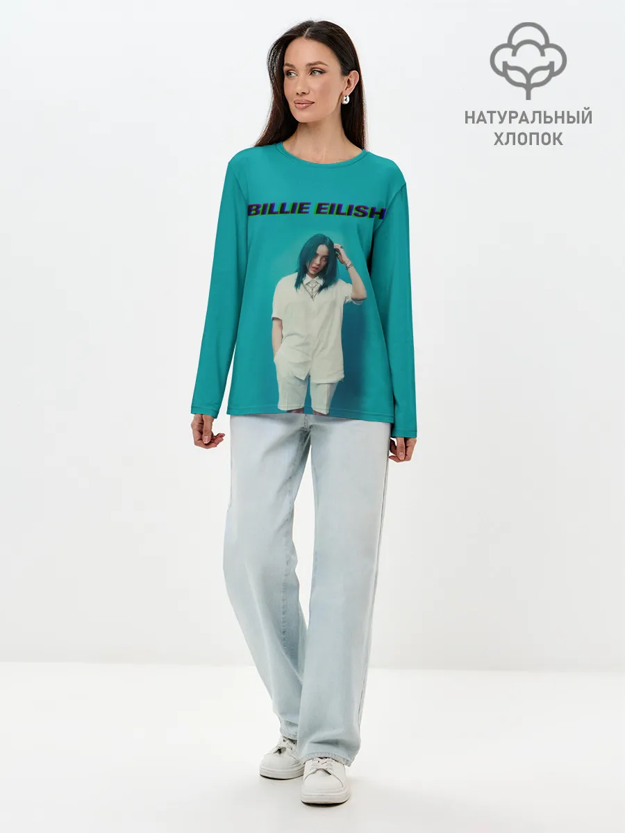 Лонгслив женский. Хлопок / Billie Eilish