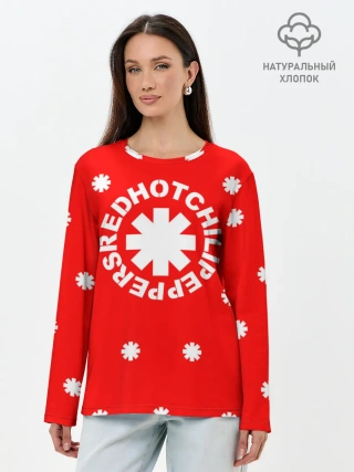 Лонгслив женский. Хлопок / RED HOT CHILI PEPPERS