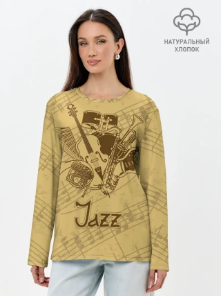 Лонгслив женский. Хлопок / Jazz