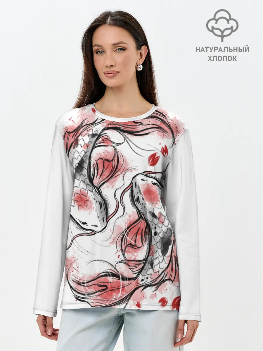 Лонгслив женский. Хлопок / Japan dream
