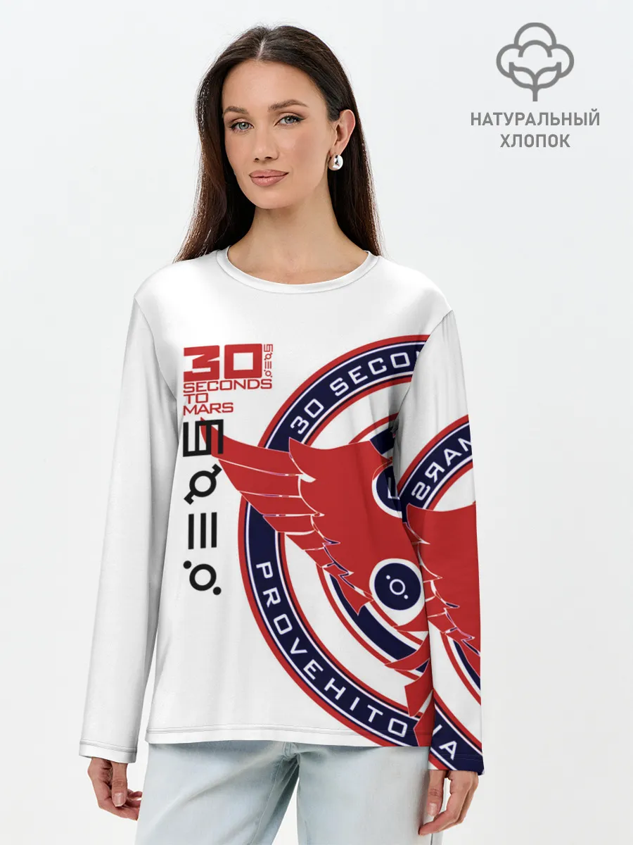 Лонгслив женский. Хлопок / 30 Seconds to Mars