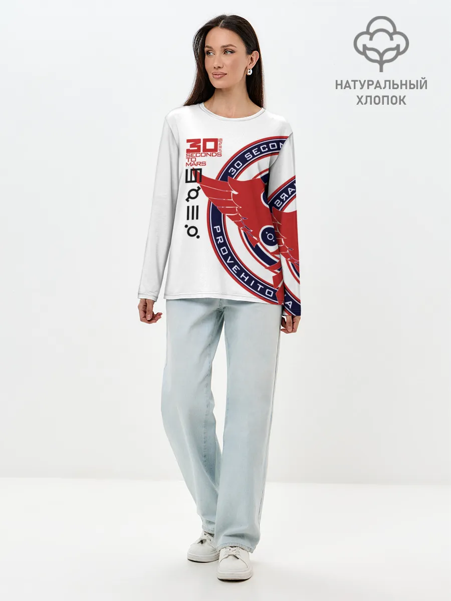 Лонгслив женский. Хлопок / 30 Seconds to Mars
