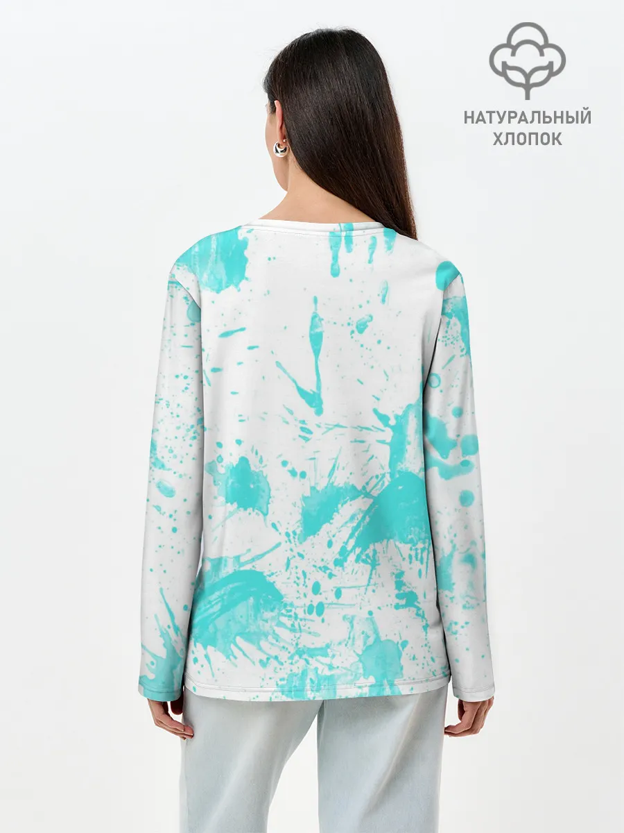 Лонгслив женский. Хлопок / Жемчужина