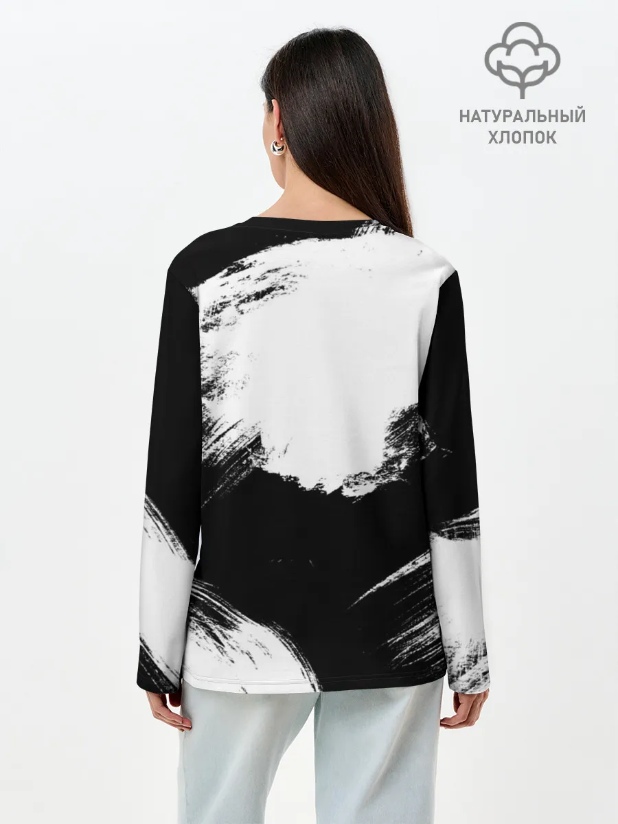 Лонгслив женский. Хлопок / Cyberpunk 2077