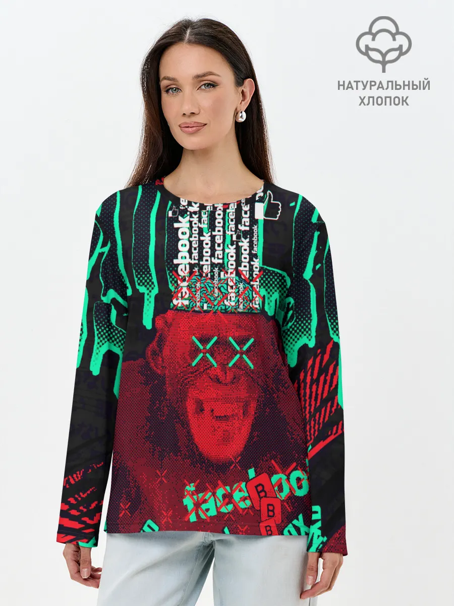 Лонгслив женский. Хлопок / DED SEC