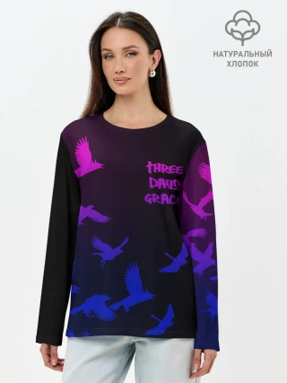 Лонгслив женский. Хлопок / Three Days Grace